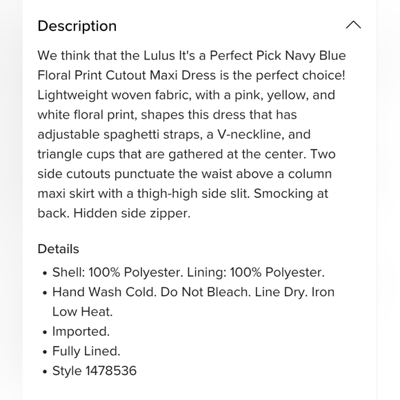 Lulu's It's a Perfect Pick Navy Blue Floral Print Cutout Maxi Dress - Picture 12 of 13